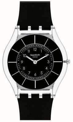 Swatch | pele clássica | relógio preto de classe | (sfk361) SS08K103