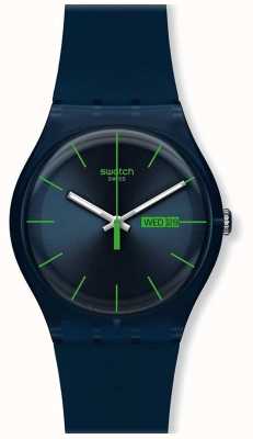 Swatch | novo senhor | relógio rebelde azul | SO29N704