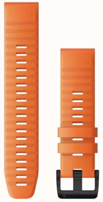 Garmin Somente pulseira do relógio Quickfit 22, silicone laranja-brasa 010-12863-01
