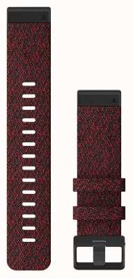 Garmin Apenas pulseira do relógio Quickfit 22, nylon vermelho heathered 010-12863-06