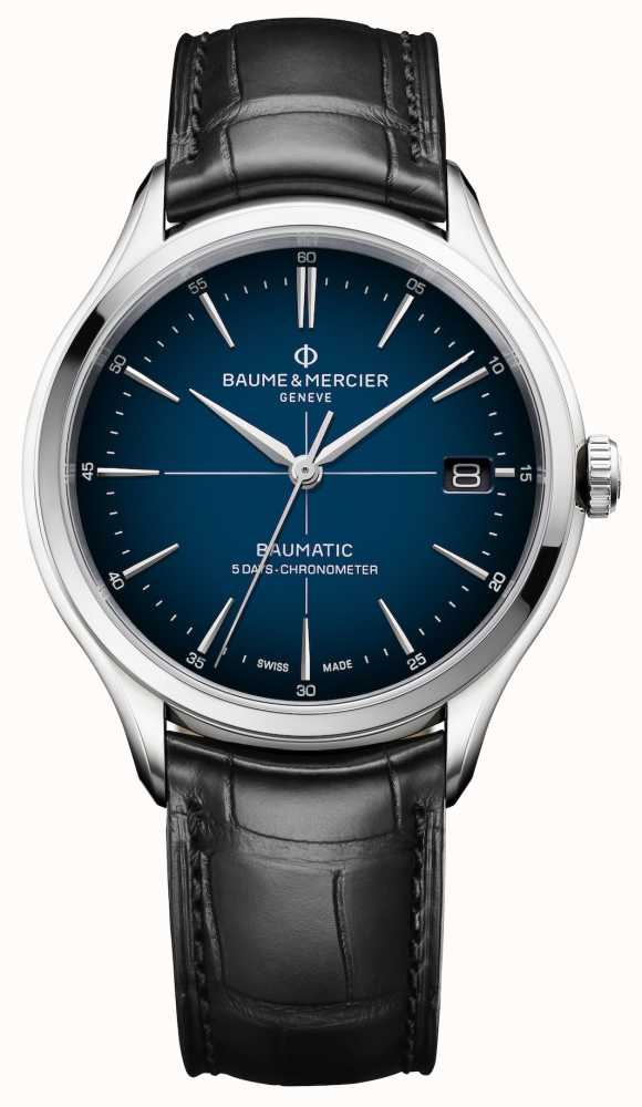 Baume Mercier Clifton Baum tica Quadro Azul Do Quadro Al a