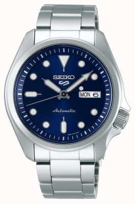 Seiko 5 esporte | relógio automático | mostrador azul | pulseira de aço inoxidável SRPE53K1