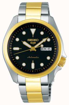 Seiko Relógio automático desportivo masculino 5 | dois tons SRPE60K1