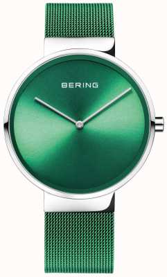 Bering Classic | cinta de malha verde | mostrador verde 14539-808