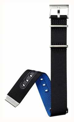 Hamilton Straps Preto azul nato 20 mm - apenas pulseira cáqui azul marinho h694823101