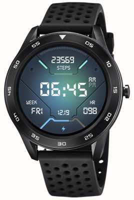 Lotus Smartime | homens | pulseira de silicone preta + pulseira livre L50013/5