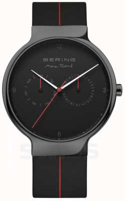 Bering Max Rene Masculino | pulseira de silicone preta | mostrador preto 15542-423