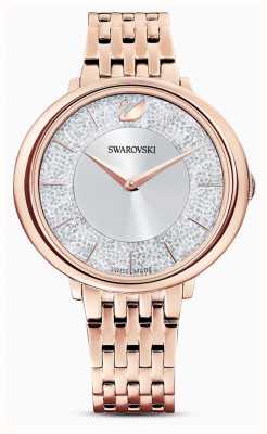Swarovski Cristalino | pulseira de aço banhado a ouro rosa | mostrador de brilho 5544590