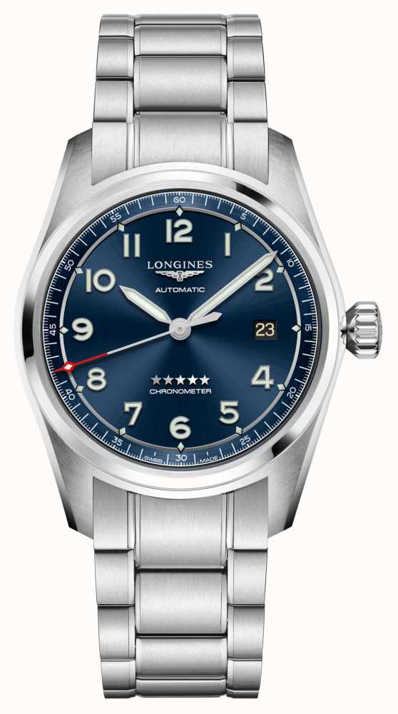 LONGINES Spirit Autom tico Azul Mostrador De A o Inoxid vel 40mm