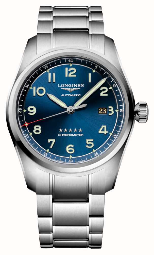 LONGINES Spirit 42mm A o Inoxid vel Mostrador Azul Autom tico