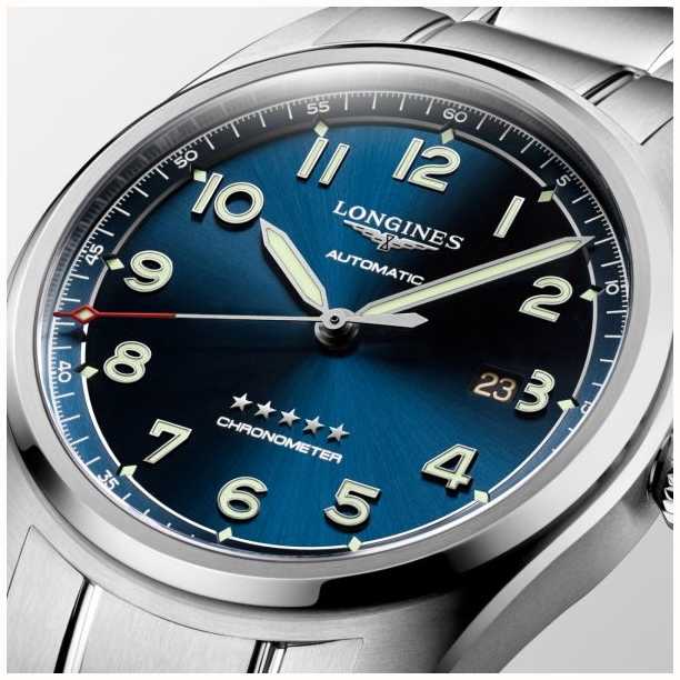 LONGINES Spirit 42mm A o Inoxid vel Mostrador Azul Autom tico