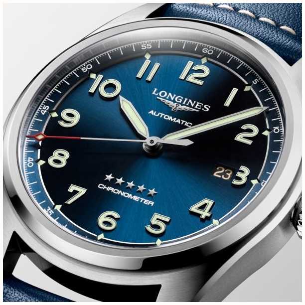 LONGINES Spirit Blue Dial 42mm Couro Azul Autom tico L38114930