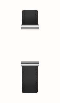 Herbelin Pulseira de relógio intercambiável Antarès - couro preto / aço inoxidável - somente pulseira BRAC.17048.23/A