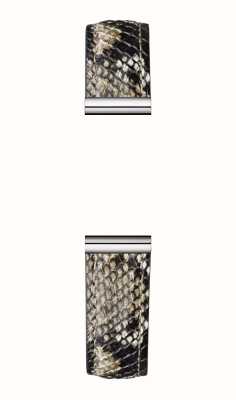Herbelin Pulseira de relógio intercambiável Antarès - couro com estampa de cobra / aço inoxidável - somente pulseira BRAC.17048.53/A