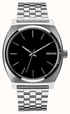Nixon contador de tempo | preto | pulseira de aço inoxidável | mostrador preto A045-000-00