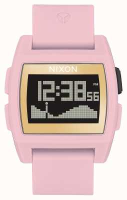 Nixon Maré baixa | rosa suave / dourado / lh | digital | pulseira de silicone rosa A1104-2773-00