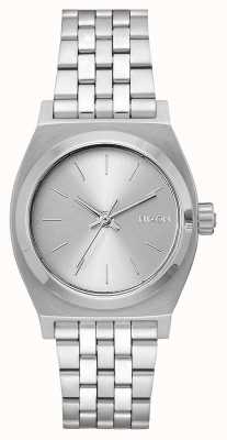 Nixon Caixa de tempo médio | tudo prata | pulseira de aço inoxidável | mostrador prateado A1130-1920-00