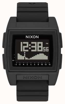 Nixon Base maré pro | preto | digital | pulseira de silicone preta | A1307-000-00