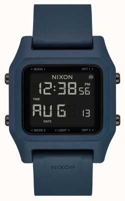 Nixon Grampo | ardósia escura | digital | pulseira de silicone cor de ardósia A1309-2889-00