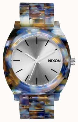 Nixon Acetato contador de tempo | acetato aquarela | mostrador prateado A327-1116-00