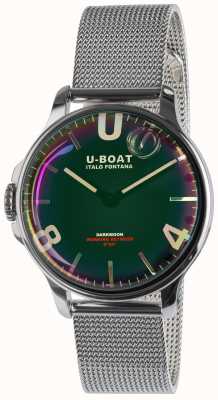 U-Boat Darkmoon 38 mm pulseira de metal ss preto 8471/MT