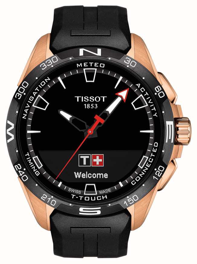 Tissot T Touch Conecte Energia Solar Al a De Silicone Preta