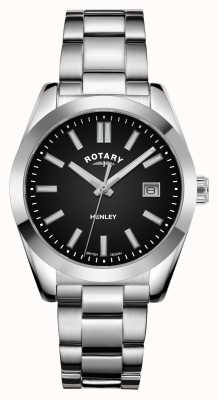 Rotary Mulheres | Henley | mostrador preto | pulseira de aço inoxidável LB05180/04