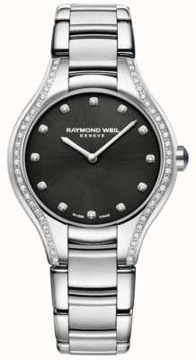 Raymond Weil Noemia | pulseira de aço inoxidável para senhora | mostrador de diamante 5132-STS-20081