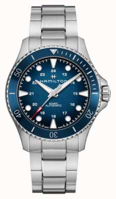Hamilton Cáqui marinho mergulho automático (43 mm) mostrador azul / pulseira de aço inoxidável H82505140