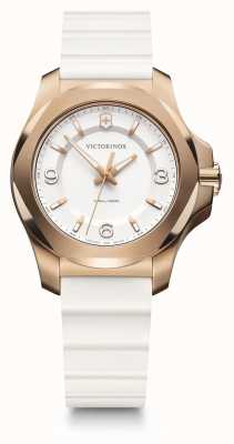 Victorinox | i.n.o.x. v | mulheres | pulseira de silicone branco | mostrador branco | 241954