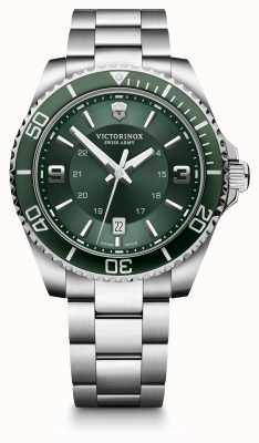 Victorinox Relógio com mostrador verde Maverick e pulseira de aço inoxidável 241934