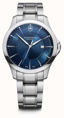 Victorinox | aliança | homens | pulseira de aço inoxidável | mostrador azul 241910