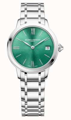Baume & Mercier Mostrador Classima quartzo (31 mm) verde sunray / pulseira em aço inoxidável M0A10609