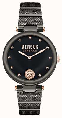 Versus Versace Relógio folheado a preto Versus los feliz VSP1G0721