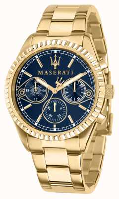 Maserati Relógio de ouro amarelo masculino Competizione R8853100026