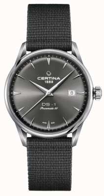 Certina Ds-1 powermatic 80 relógio com mostrador cinza C0298071108102
