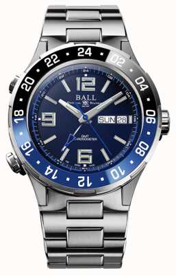 Ball Watch Company Mostrador azul da moldura de cerâmica Roadmaster GMT DG3030B-S1CJ-BE