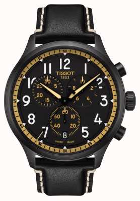Tissot Relógio vintage preto / ouro Chrono xl T1166173605202