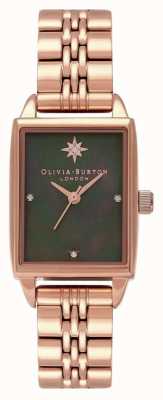 Olivia Burton Relógio com mostrador retangular celestial da estrela do norte OB16GD80