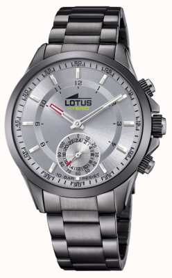 Lotus Relógio masculino conectado | mostrador de prata | pulseira de aço inoxidável cinza L18807/1