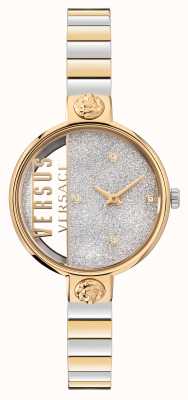 Versus Versace Rue denoyez relógio de dois tons com brilho VSPZV0221