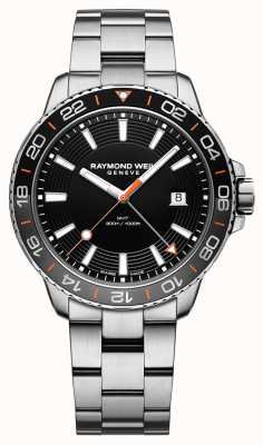 Raymond Weil Relógio masculino de tango 300 mergulhador 42 mm em aço inoxidável 8280-ST2-20001