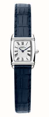 Herbelin Relógio feminino com pulseira de couro azul art déco 17438/08BL