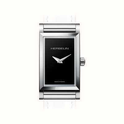 Herbelin Caixa do relógio Antarès - mostrador preto / aço inoxidável - apenas caixa H.17444/AP04