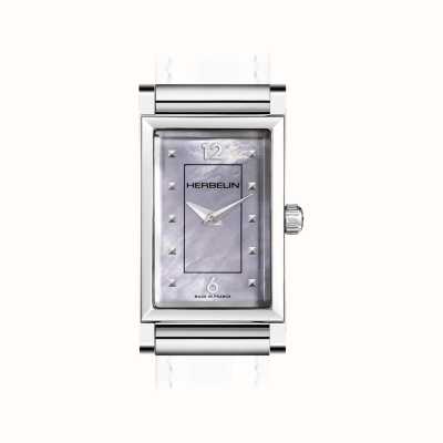Herbelin Caixa de relógio Antarès - mostrador madrepérola / aço inoxidável - somente caixa H.17444/AP19
