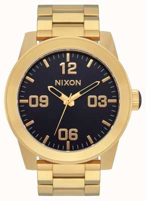 Nixon Relógio corporal de ouro / aço inoxidável índigo A346-2033-00