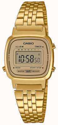 Casio Mini relógio vintage de ouro da coleção para mulheres LA670WETG-9AEF