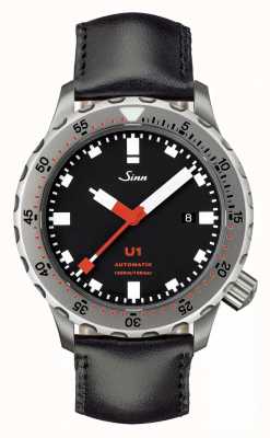Sinn U1 tegiment relógio pulseira de couro 1010.030