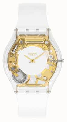 Swatch Relógio de mostrador esqueleto feminino Coeur Dorado SS08K106-S14