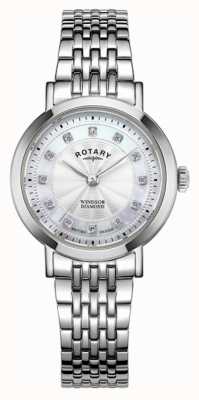 Rotary Relógio Windsor de mulher com diamantes LB05420/41/D